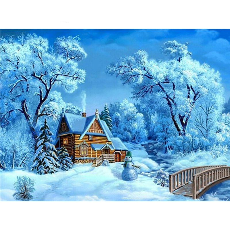 Digital Painting Candy House Painting Digital Children'S Picture Frame House Picture Decoration - Image 3