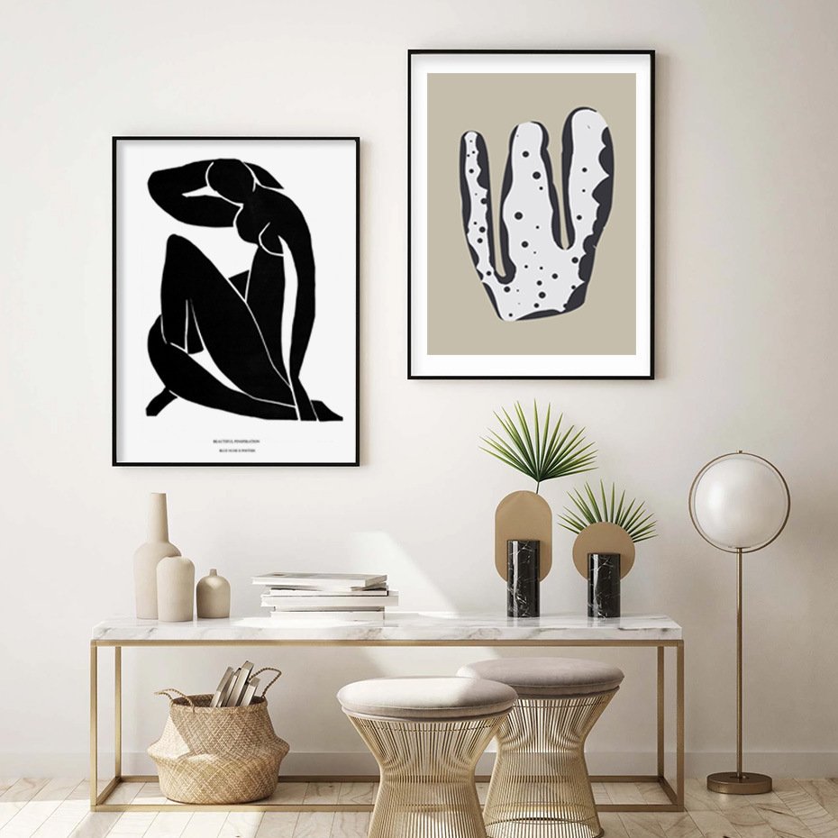 Scandinavian abstract painting poster wall picture - Image 3