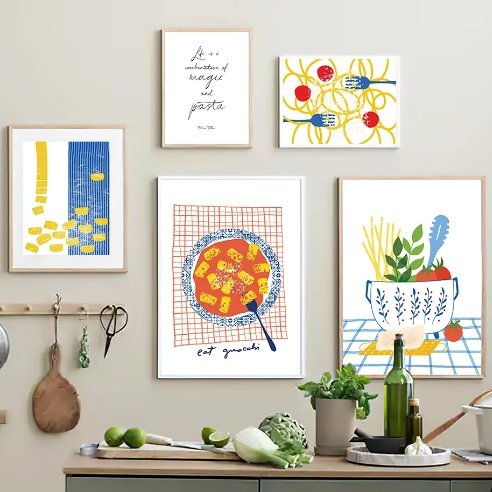 Canvas Core Spray Painting Hanging Picture Rimless Decorative Picture