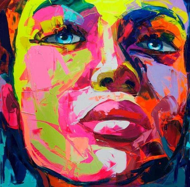 Painted Frameless Canvas Hanging Picture - Image 6