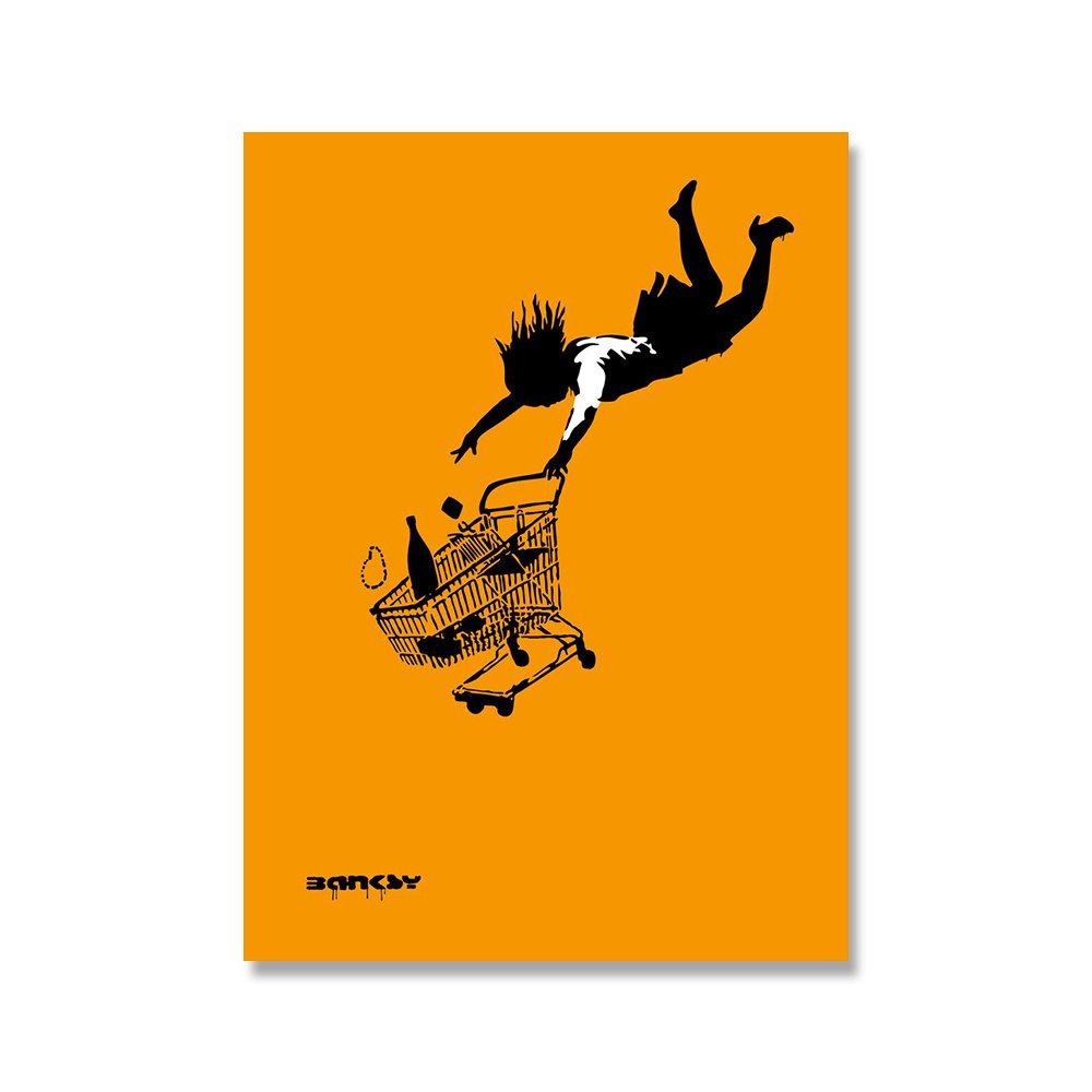 Queen Banksy Doodle Art Picture Abstract Canvas Painting - Image 5